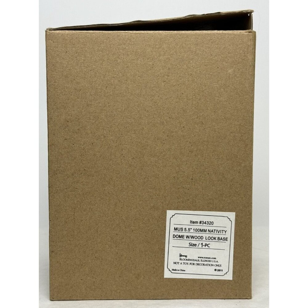 Roman Glitterdome Nativity Scene Musical Snow Globe 6" Tune: O Holy Night 2011 - Picture 12 of 14